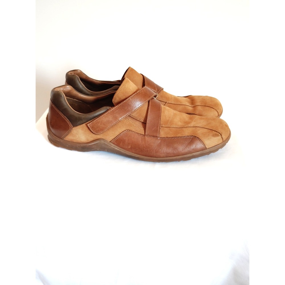 Cole Haan Men 14 Air Colton Brown Leather Suede Strap Oxford Old Money Shoes**